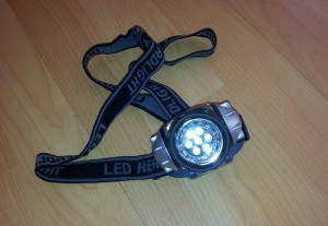 Kopf-Lampe mit LEDs von Eaxus