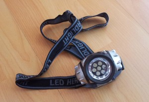Stirn-Lampe mit LEDs von Eaxus