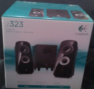 VerpackungLogitech z 323 Stereo Boxen inkl Subwoofer
